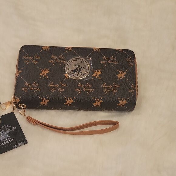 Beverly Hills Polo Club Brown Wallet - Picture 1 of 4